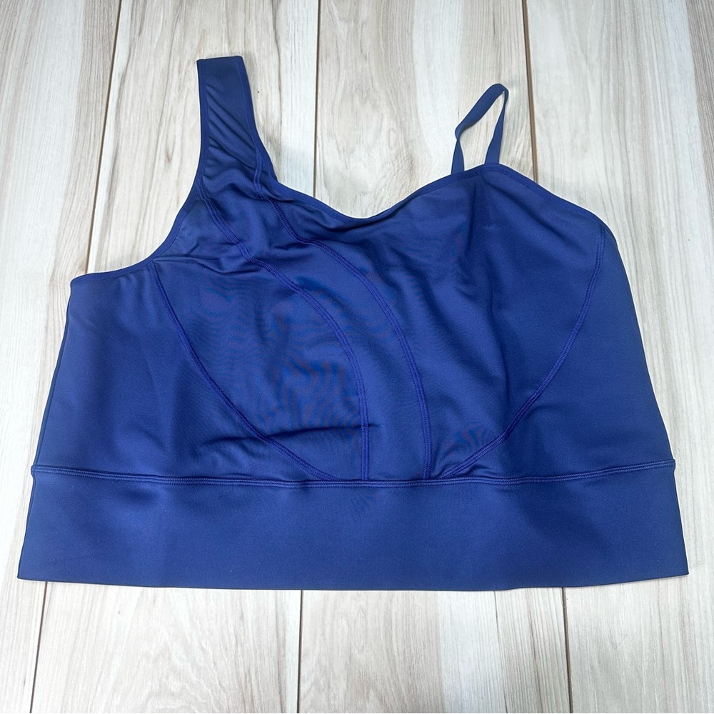 Phoenix Malibu Bold Shoulder Bra Women’s 3X DDD-H Blue One‎ Shoulder Sports Bra